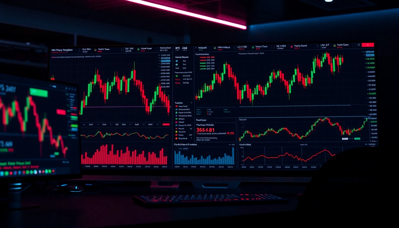 Trading view interface showcasing detailed charts and market analysis to assist traders in